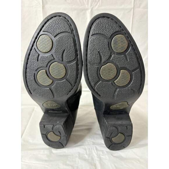 Børn Pourri Black Leather Ankle Boot Size 7 - Picture 7 of 14